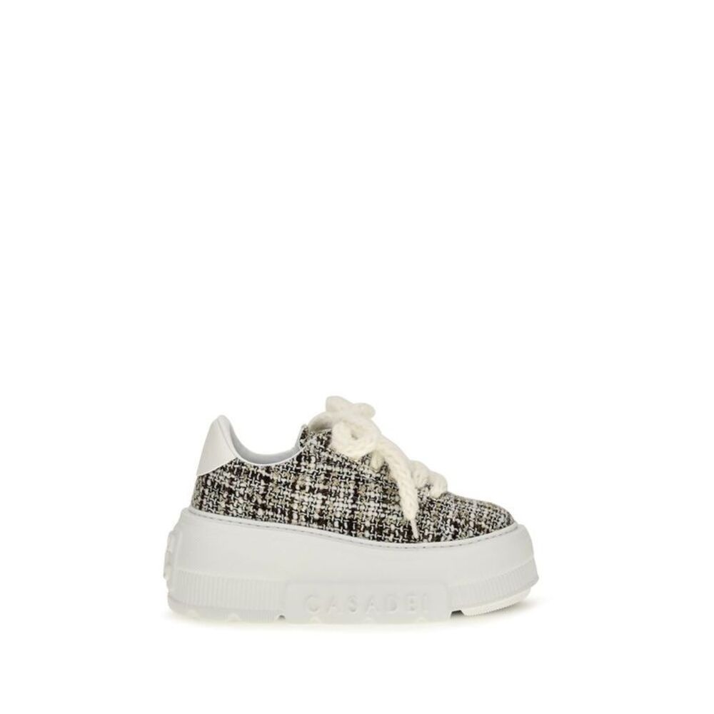 Casadei Multicolor Fabric Platform Women's Sneakers